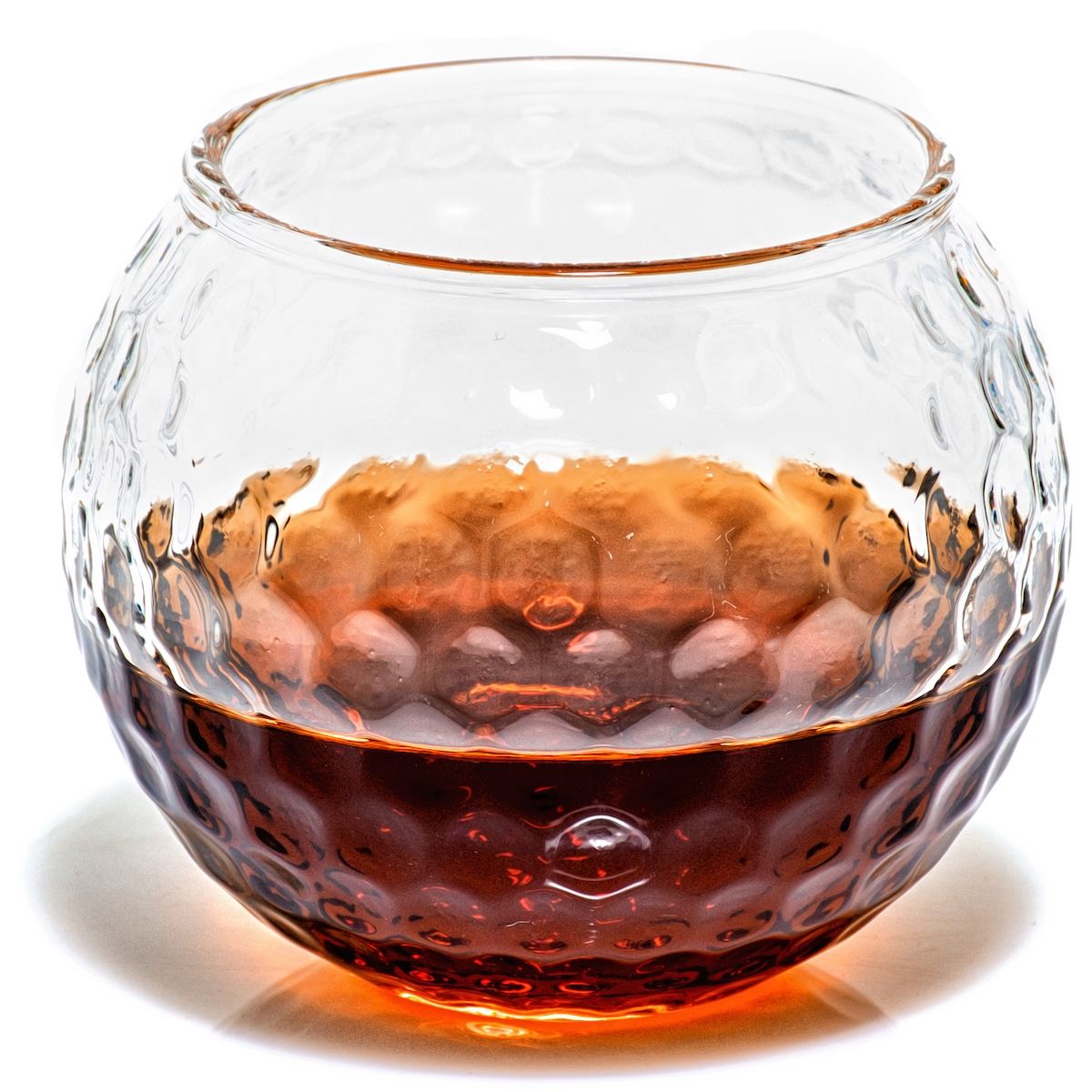 golf ball whiskey glass