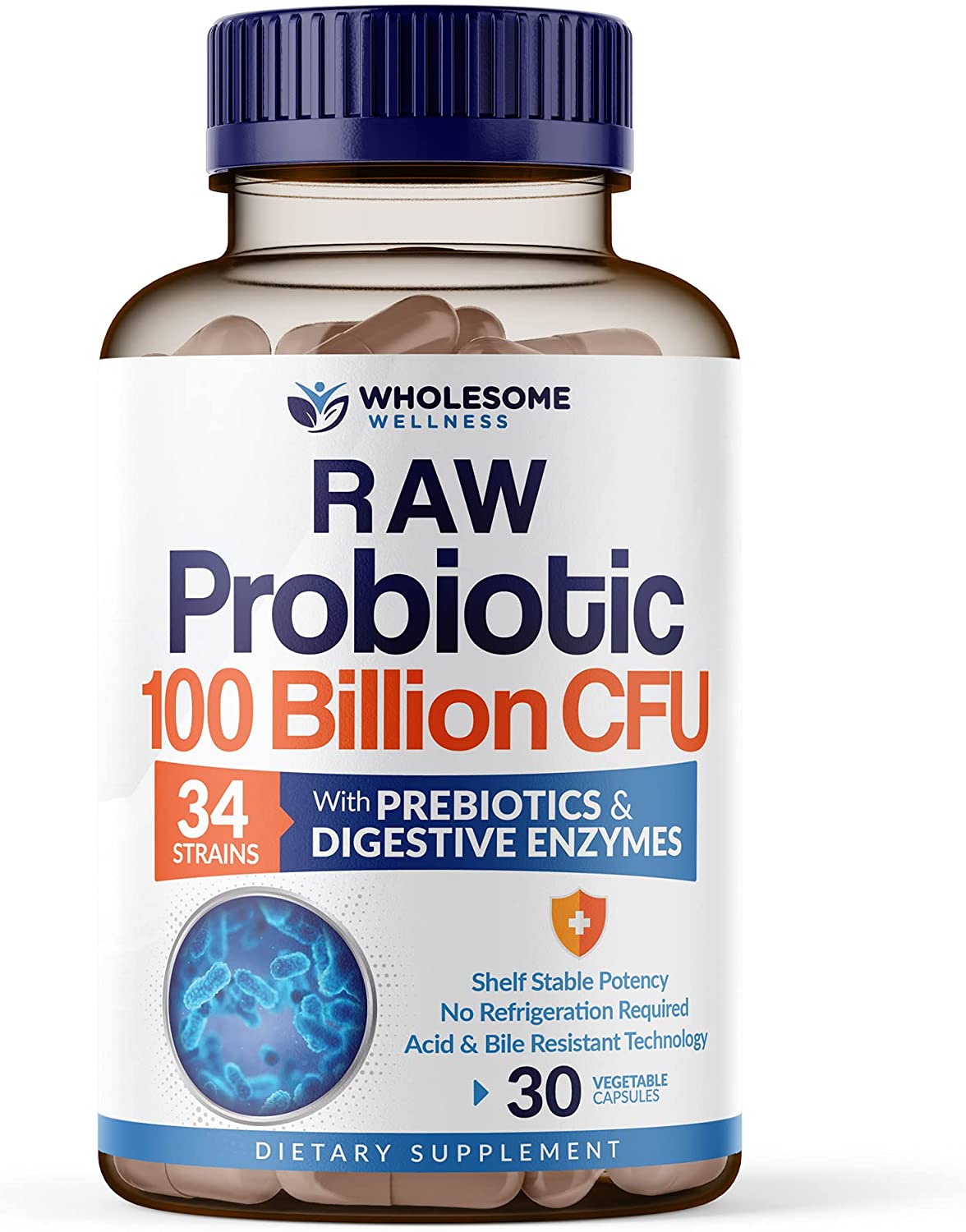 Organic Probiotics 100 Billion CFU